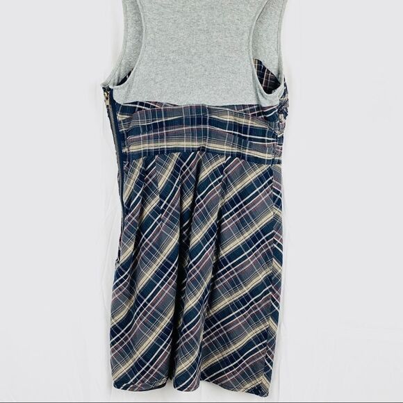 FREE PEOPLE Plaid Tank Dress. - Picture 7 of 8